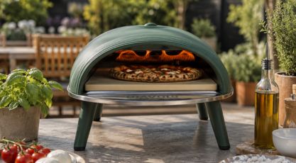 Four à pizza gaz Delivita Diavolo Vert chez Barbecue and co_1